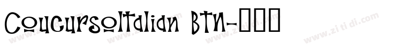 Coucursoltalian BTN字体转换